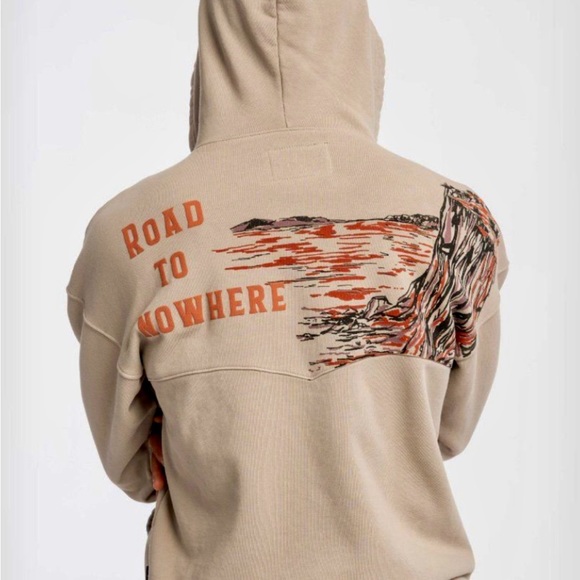 Spirit Jersey NWT unisex large (women size down) Road to nowhere zip up hoodie - Picture 2 of 5